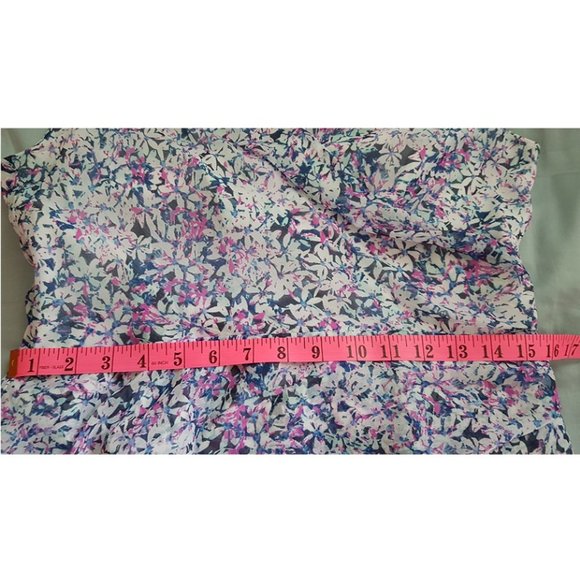 Banana Republic floral pleated chiffon dress - Picture 5 of 9